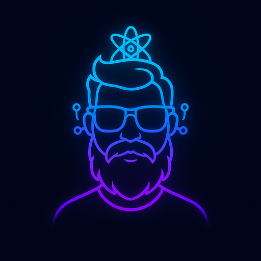 Mascote JHOU NERD neon